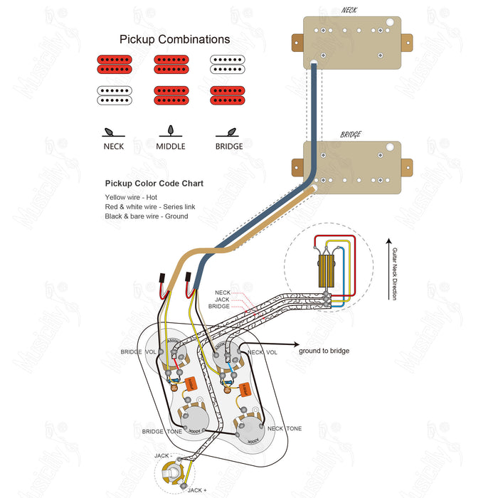 Standard LP-HH 60s Plus With Wilkinson M Pickup Wiring Diagram