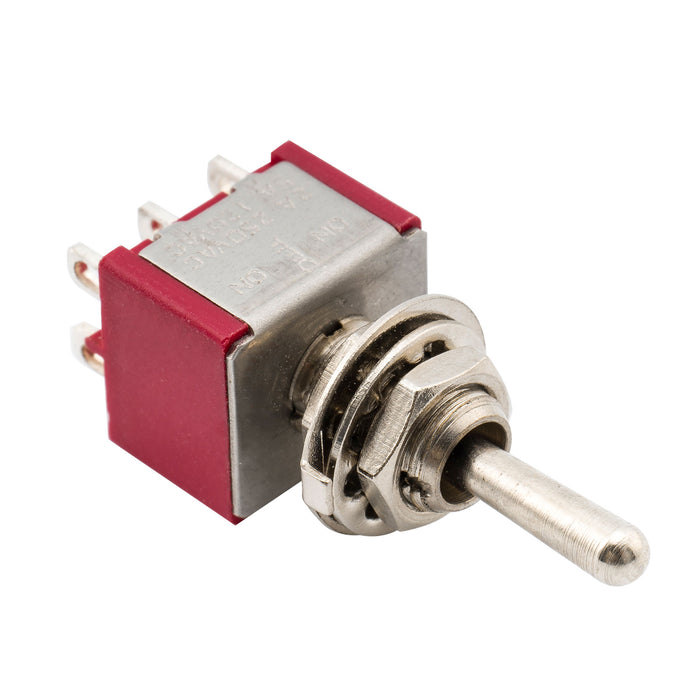 musiclily basic 3 way spdt guitar toggle switch 6 pin on off on selector mini m518p