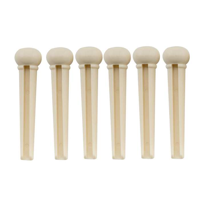 musiclily basic plastic acoustic guitar bridge pins m133 6p, 6 pcs