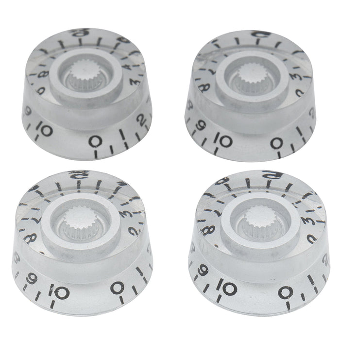 musiclily basic metric coarse 18 spline guitar knobs tone volume speed control knobs for epiphone lp sg style electric guitar m145 4p, chrome