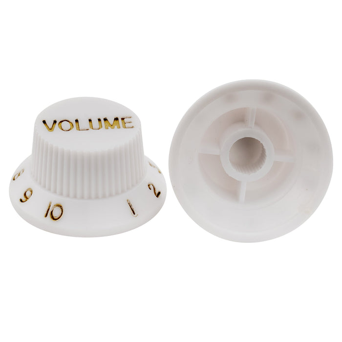 detail of musiclily basic coarse 18 splines push on control knobs for imported strat style electric guitar 2t 1v m148p