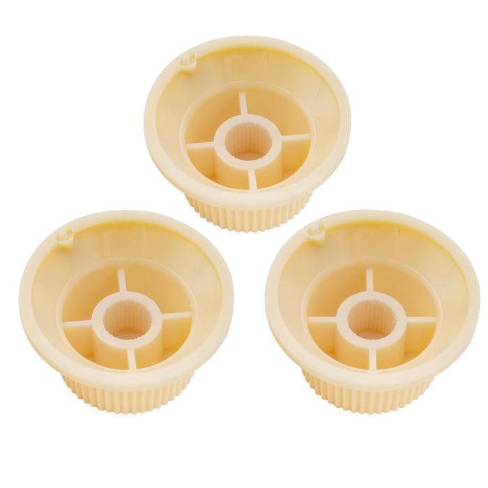 Perillas de control Musiclily Basic Coarse de 18 estrías para guitarra eléctrica estilo Strat importada, 2T+1V