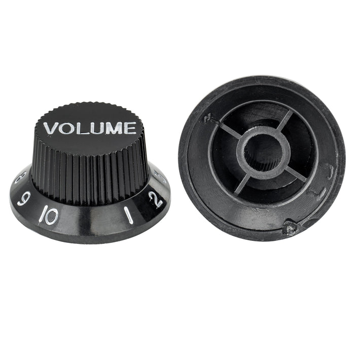 Perillas de control Musiclily Basic Coarse de 18 estrías para guitarra eléctrica estilo Strat importada, 2T+1V