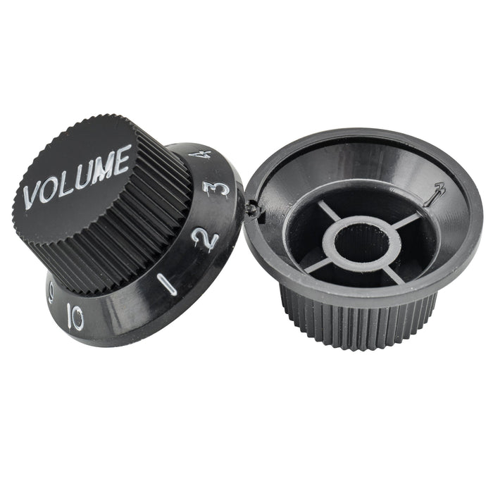 Perillas de control Musiclily Basic Coarse de 18 estrías para guitarra eléctrica estilo Strat importada, 2T+1V