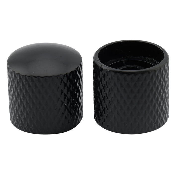 Perillas de control Musiclily Basic Coarse de 18 estrías de acero para guitarra eléctrica Squier estilo Tele (18 x 18 mm, juego de 4)