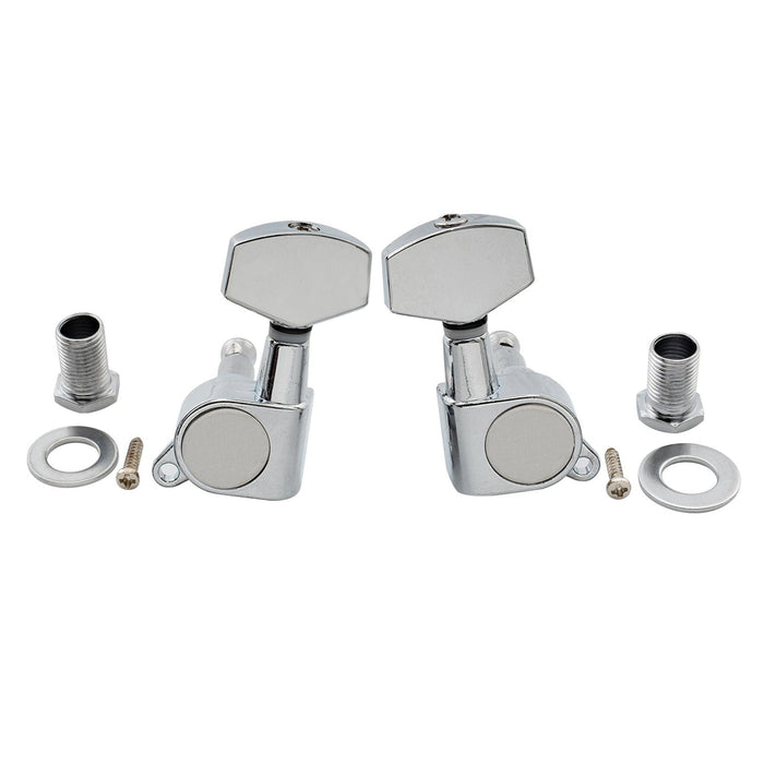 Part of 3r3l 15 1 ratio full sealed machine heads for acoustic electric guitar tuning keys 45 degree screw tuners pegs big hex button m168 3m756 3