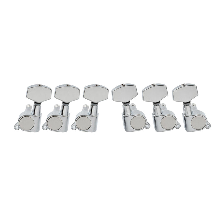3r3l 15 1 ratio full sealed machine heads for acoustic electric guitar tuning keys 45 degree screw tuners pegs big hex button m168 3m756 3