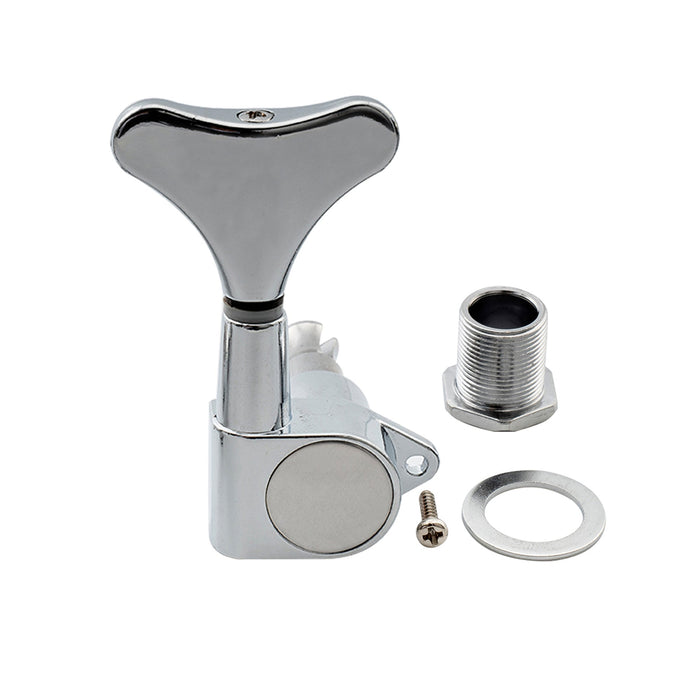 Part of 4 in line sealed bass tuners tuning pegs keys machine heads set for 4 string electric bass m177 4p