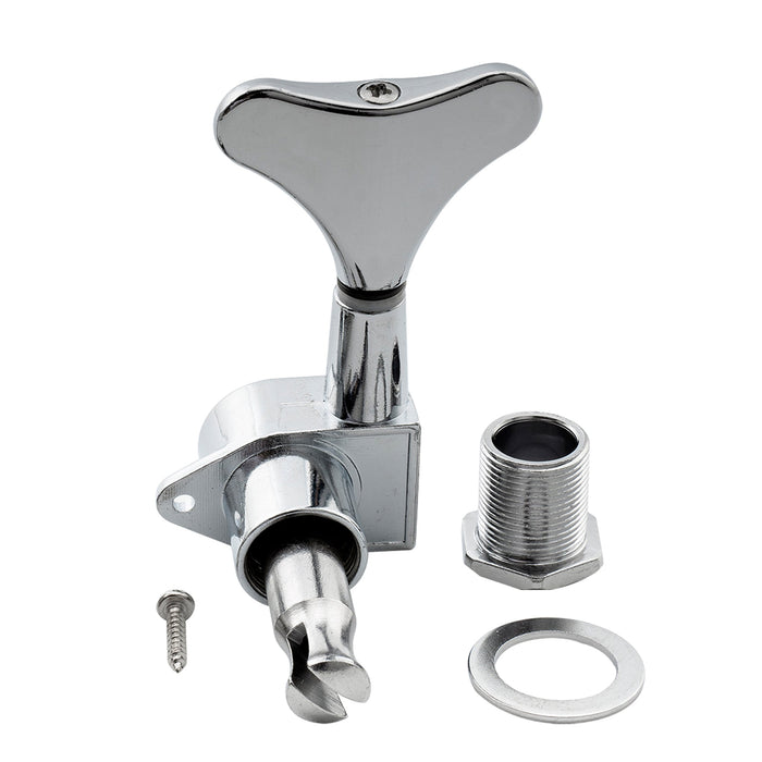 detail of 4 in line sealed bass tuners tuning pegs keys machine heads set for 4 string electric bass m177 4p