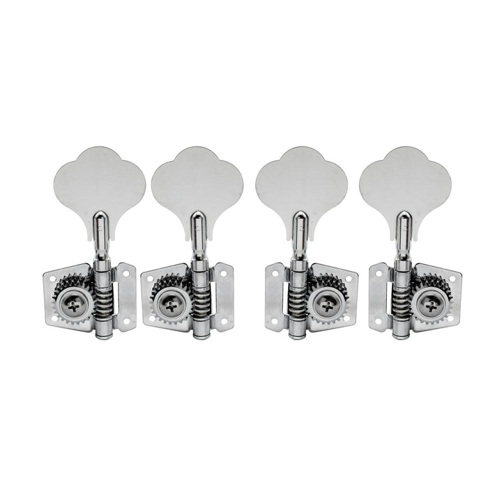 2r2l open gear bass machine heads tuners set for ibanez style electric bass 24 1 ratio tuning pegs keys with clover button m180 2m446 2p, 2 pcs