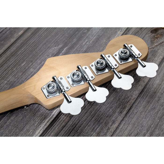 Application of 4 in line open gear bass tuners machine heads set tuning pegs keys m180 4p