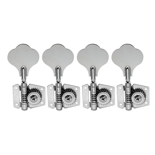 4 in line open gear bass tuners machine heads set tuning pegs keys m180 4p
