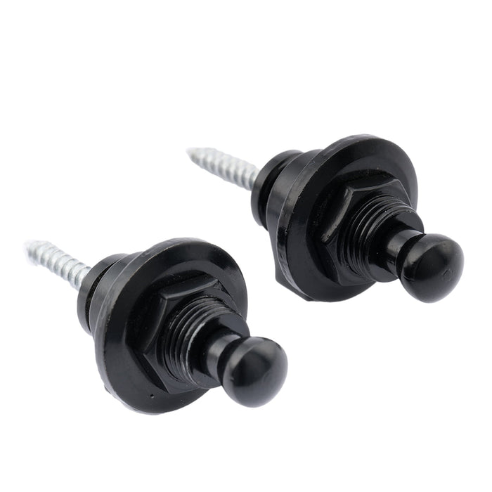 Part of musiclily basic metal round head guitar locking strap locks and buttons schaller style security straplocks for electric acoustic guitar or bass m182 2p