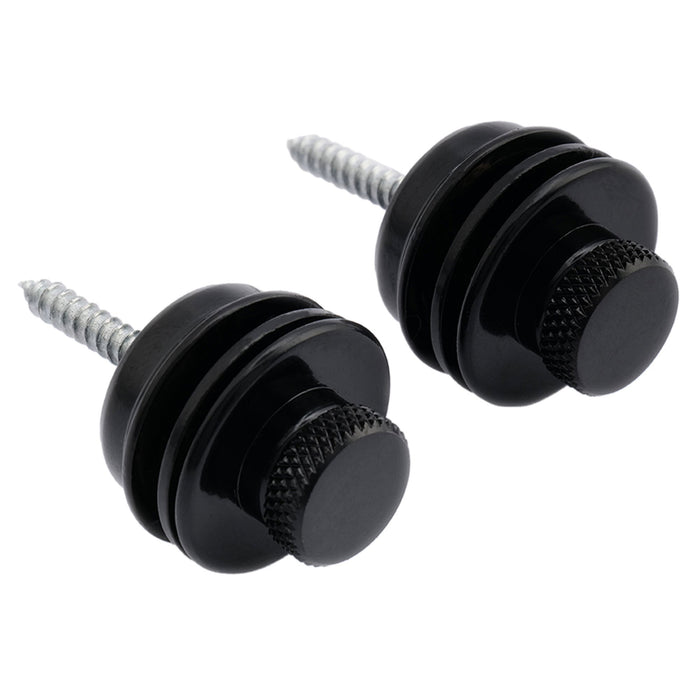 musiclily basic metal flat head guitar locking strap locks and buttons quick release security straplocks for electric acoustic guitar or bass m185 2p, 2 pcs