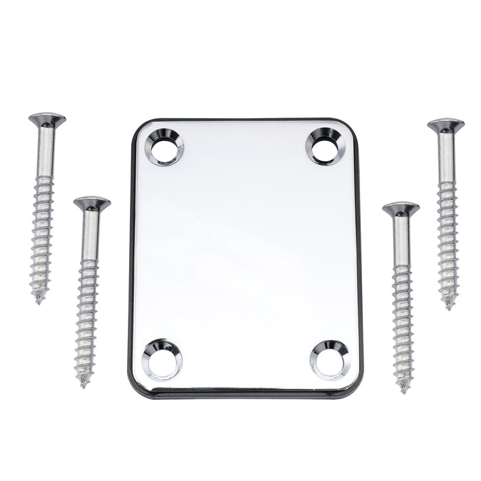 musiclily basic steel neck mounting plate for fender style guitar or bass m188p