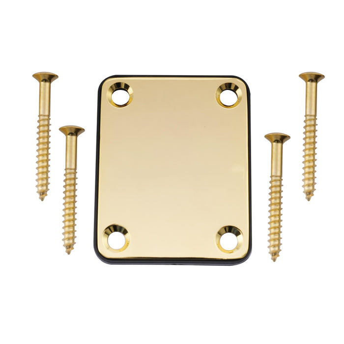 musiclily basic steel neck mounting plate for fender style guitar or bass m188p