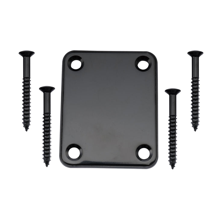 musiclily basic steel neck mounting plate for fender style guitar or bass m188p