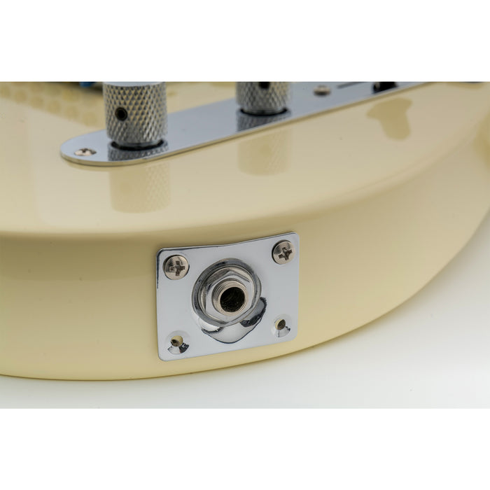 Application of musiclily basic 1 4 inch 6 35mm rectangle guitar loaded jack socket plate for lp tele style electric guitar m198p