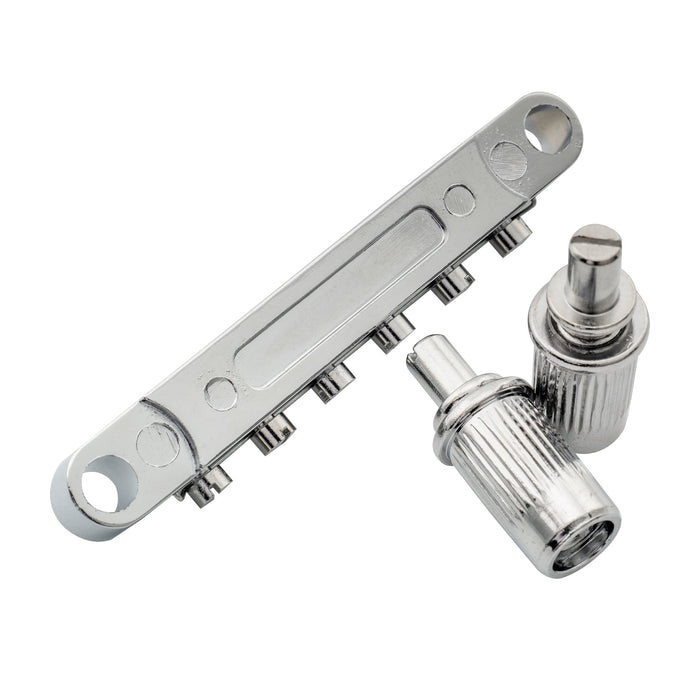 Part of musiclily basic 52mm2 3 64 inch abr 1 style tune o matic guitar bridge for lp style electric guitar m205