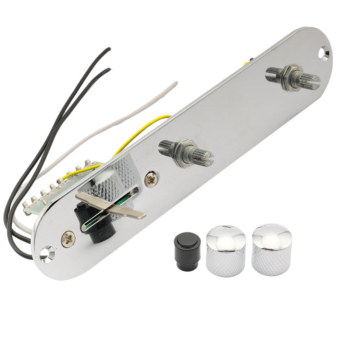 Part of musiclily basic 32mm width prewired loaded tl control plate for tele style guitar m209p