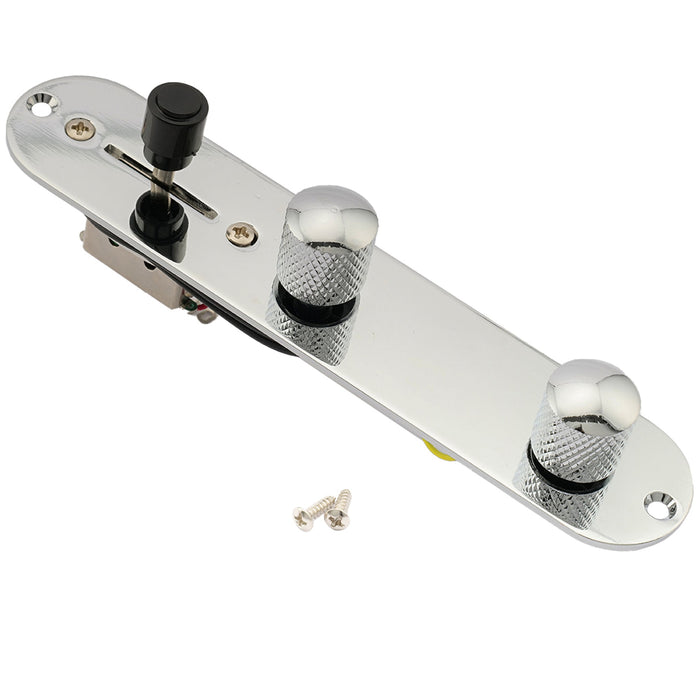 musiclily basic 32mm width prewired loaded tl control plate for tele style guitar m209p