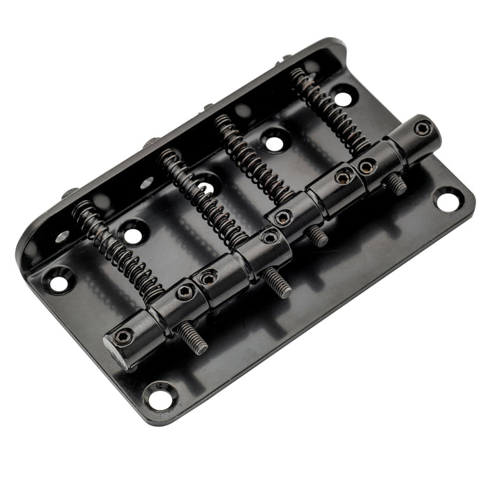 Musiclily Basic 57mm(2-1/4 inch) 4-String Top-loading Non-Tremolo Fixed Hardtail Bass Bridge for Jazz Bass and Precision Bass