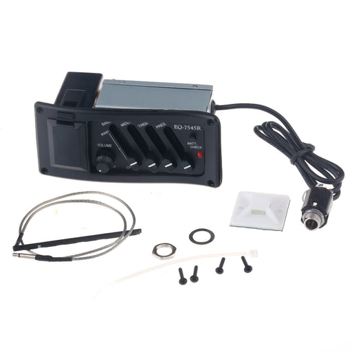 musiclily acoustic guitar 4 band preamp amplifier equalizer eq 7545r with piezo pickup m247p