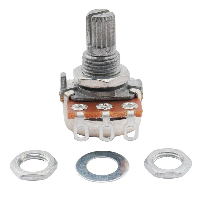 musiclily basic 250k mini metric coarse 18 spline split short shaft pots audio linear taper potentiometers for electric guitar bass m278 2 details