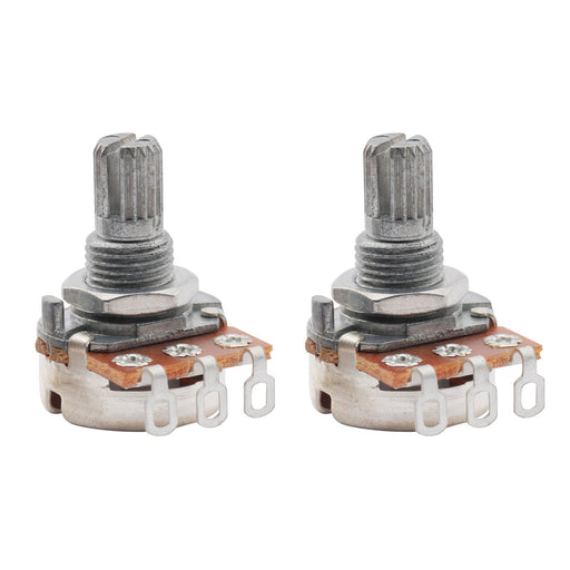 musiclily basic 250k mini metric coarse 18 spline split short shaft pots audio linear taper potentiometers for electric guitar bass m278 2