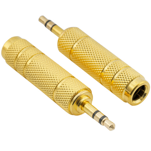 audio stereo adapter converter m1 4 inch 6 5mm female plug to 1 8 inch 3 5mm male jack m322 2