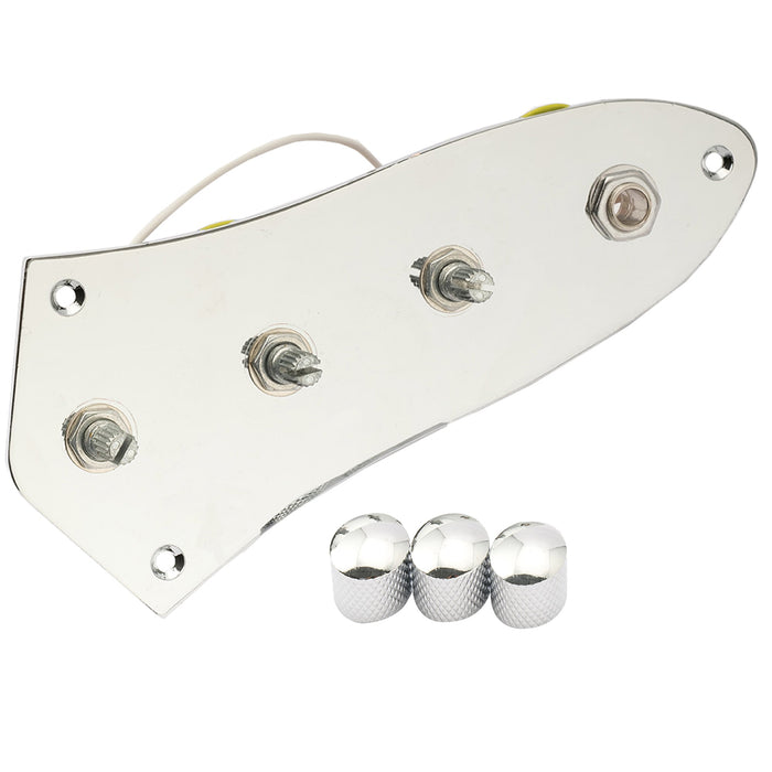 Part of musiclily basic loaded prewired jazz bass control plate for jb style bass m511