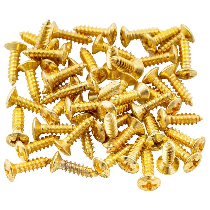 musiclily basic 3 12mm pickguard mounting screws for guitar bass m529 50p, 50 pcs
