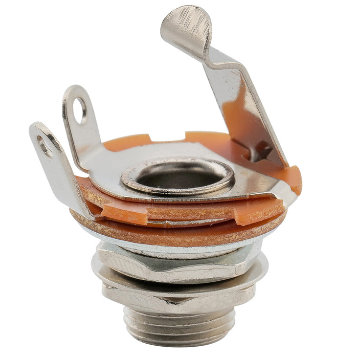 musiclily basic 1 4 inch 6 35mm mono output jack socket for strat tele style electric guitar bass m532p