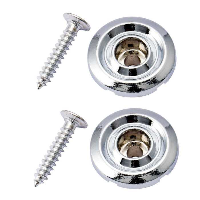 detail of musiclily basic steel round bass string guides trees retainers for fender precision bass jazz bass m539 2p