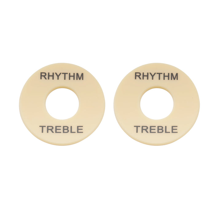 musiclily basic plastic guitar rhythm treble toggle switch plate for lp style electric guitar m240 2p, 2 pcs