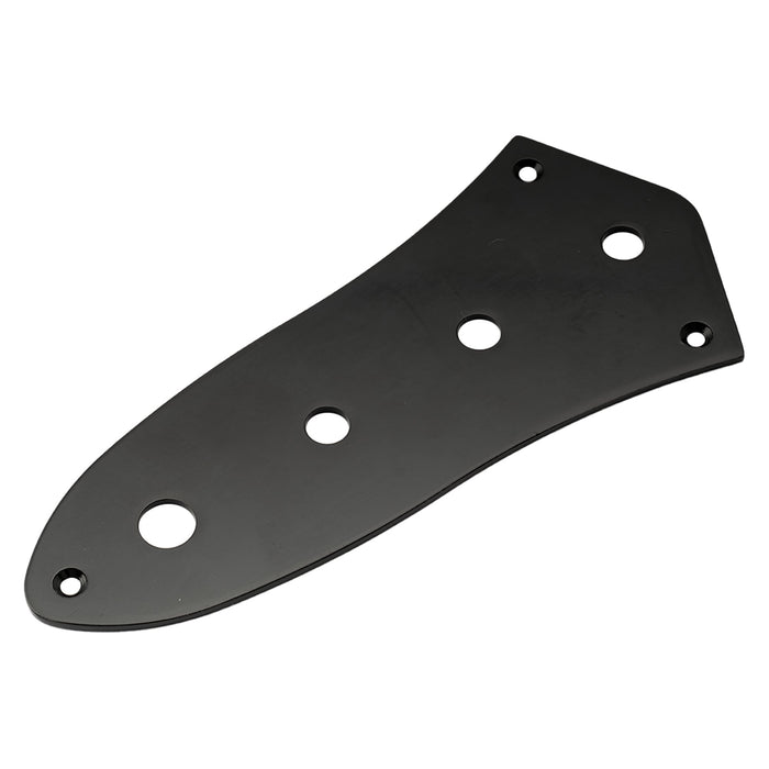 musiclily basic steel 4 holes jb control plate for jazz bass style bass m549p, black