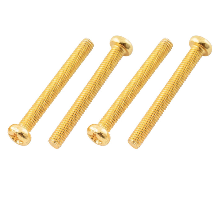 Musiclily Basic Metrisches Gewinde M3 x 25 mm Pan Head Humbucker-Tonabnehmer und Tonabnehmerring-Befestigungsschrauben für importierte E-Gitarre, 20er-Set