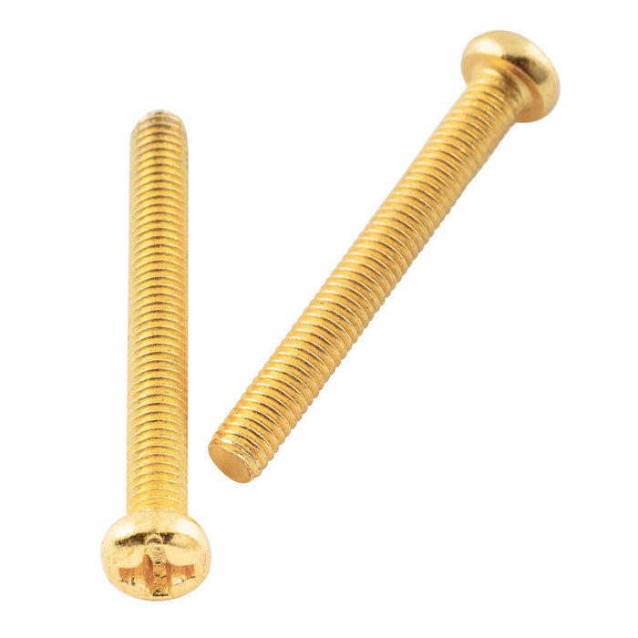 Musiclily Basic Metrisches Gewinde M3 x 25 mm Pan Head Humbucker-Tonabnehmer und Tonabnehmerring-Befestigungsschrauben für importierte E-Gitarre, 20er-Set