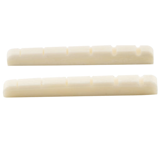 musiclily basic 42mm flat bottom bone slotted electric guitar nut for 6 string strat tele style 42x3 5x4 5 3 5mm m628 2