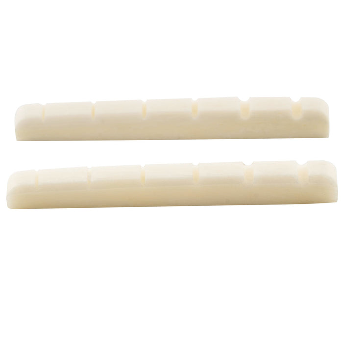 musiclily basic 42mm flat bottom bone slotted electric guitar nut for 6 string strat tele style 42x3 5x4 5 3 5mm m628 2