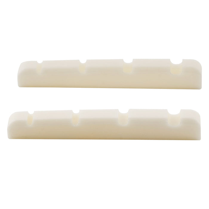musiclily basic 38mm flat bottom bone slotted bass nut for 4 string bass guitar 38 3 5 5 4 5mm m629 2