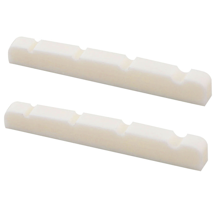 Part of musiclily basic 38mm flat bottom bone slotted bass nut for 4 string bass guitar 38 3 5 5 4 5mm m629 2