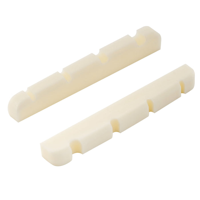 musiclily basic 38mm flat bottom bone slotted bass nut for 4 string bass guitar 38 3 5 5 4 5mm m629 2 details