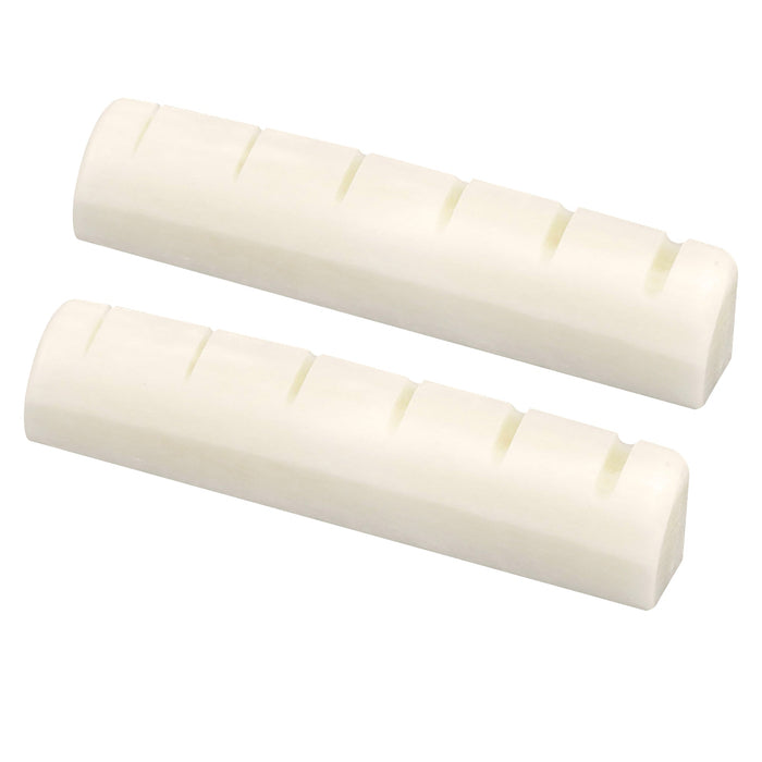 Part of musiclily basic flat bottom slotted bone acoustic guitar nut 43x6x9 3 8 5mm m630 2