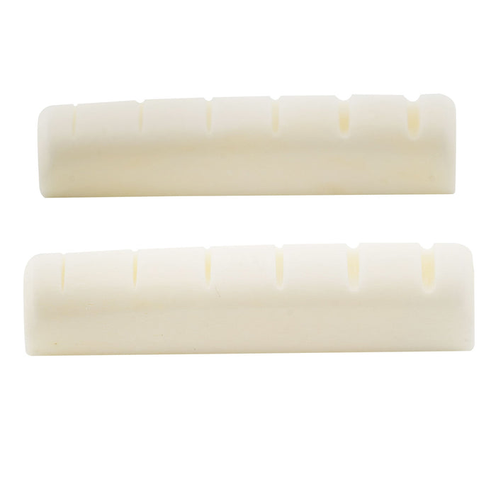 musiclily basic flat bottom slotted bone acoustic guitar nut 43x6x9 3 8 5mm m630 2
