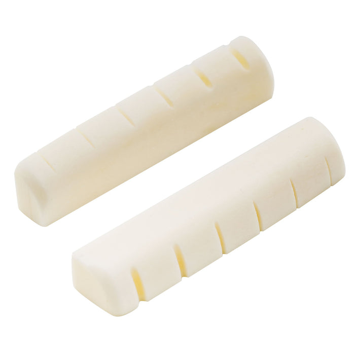 musiclily basic flat bottom slotted bone acoustic guitar nut 43x6x9 3 8 5mm m630 2 details
