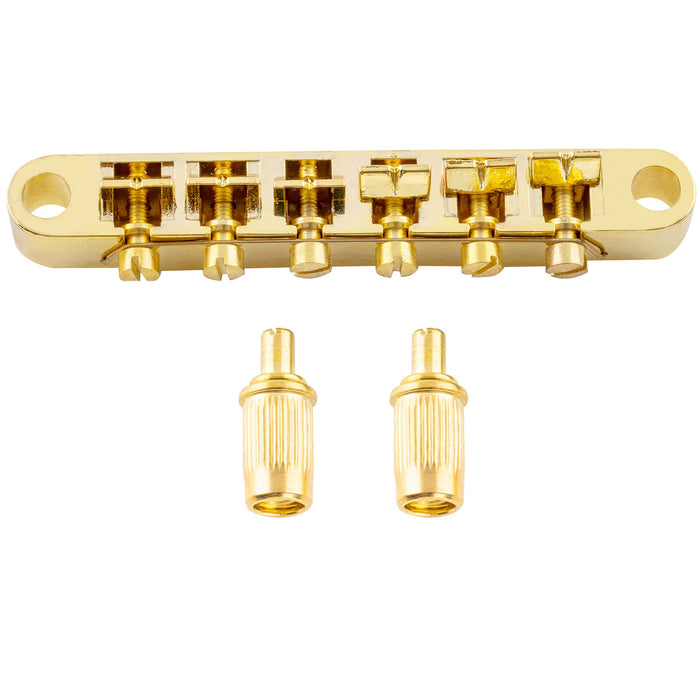 Puente de guitarra Musiclily Basic ABR-1 de 52 mm (2-3/64 pulgadas) Tune-o-matic para guitarra eléctrica estilo LP