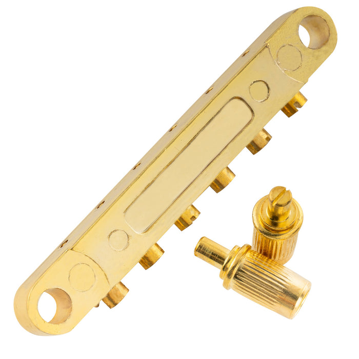 Puente de guitarra Musiclily Basic ABR-1 de 52 mm (2-3/64 pulgadas) Tune-o-matic para guitarra eléctrica estilo LP