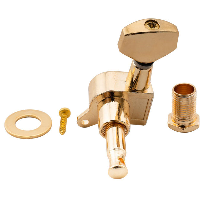 detail of musiclily basic 6 in line sealed guitar tuners tuning pegs keys machine heads set for fender strat tele style guitar m174 6