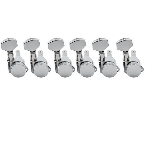 musiclily basic 6 in line guitar locking tuners tuning pegs keys machine heads set for strat tele style m734 6p